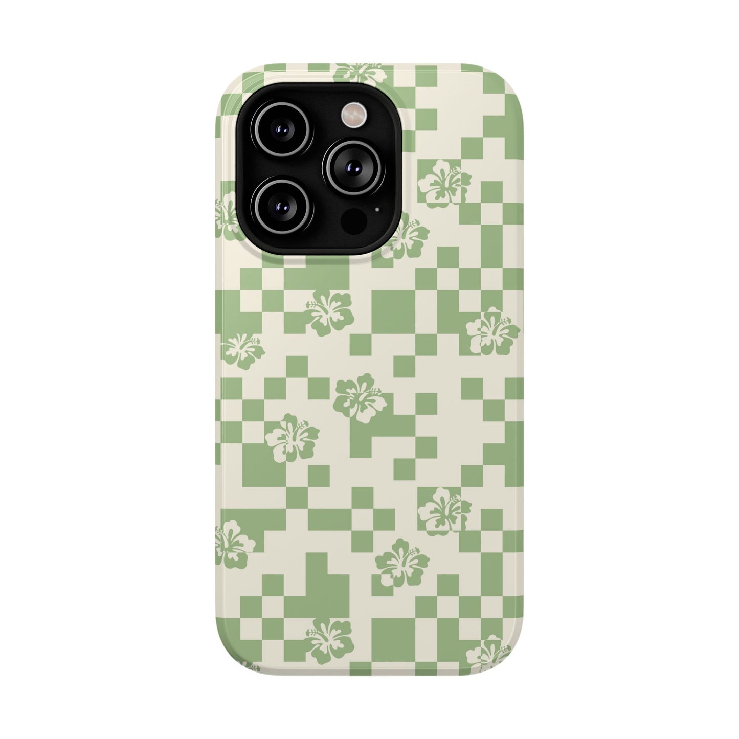 Green Hibiscus iPhone Case