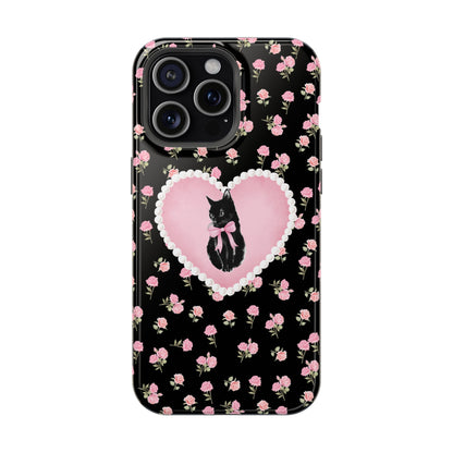 Black Féline Roses iPhone Case