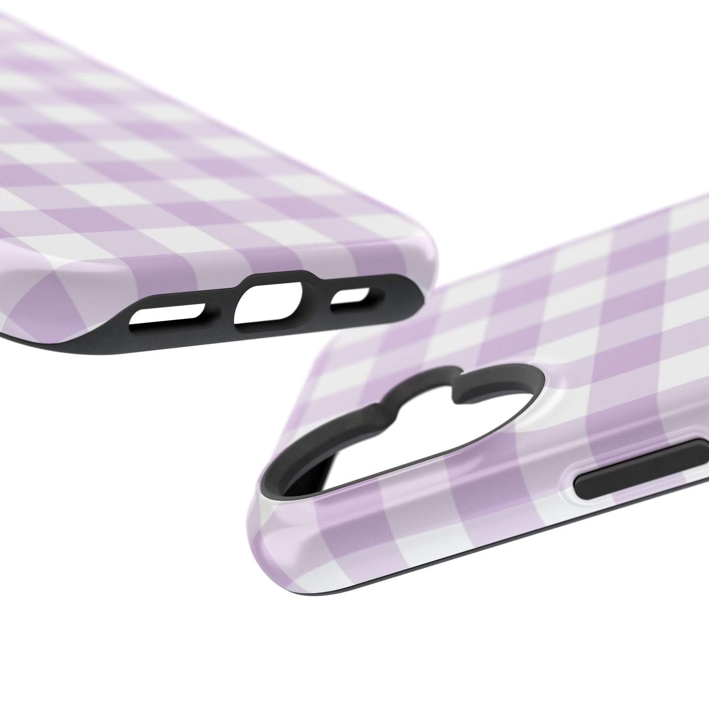 Purple Gingham iPhone Case