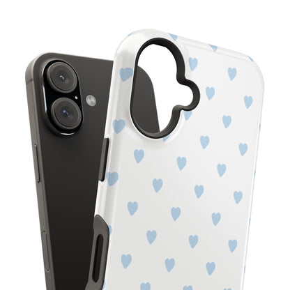 Blue Little Hearts iPhone Case