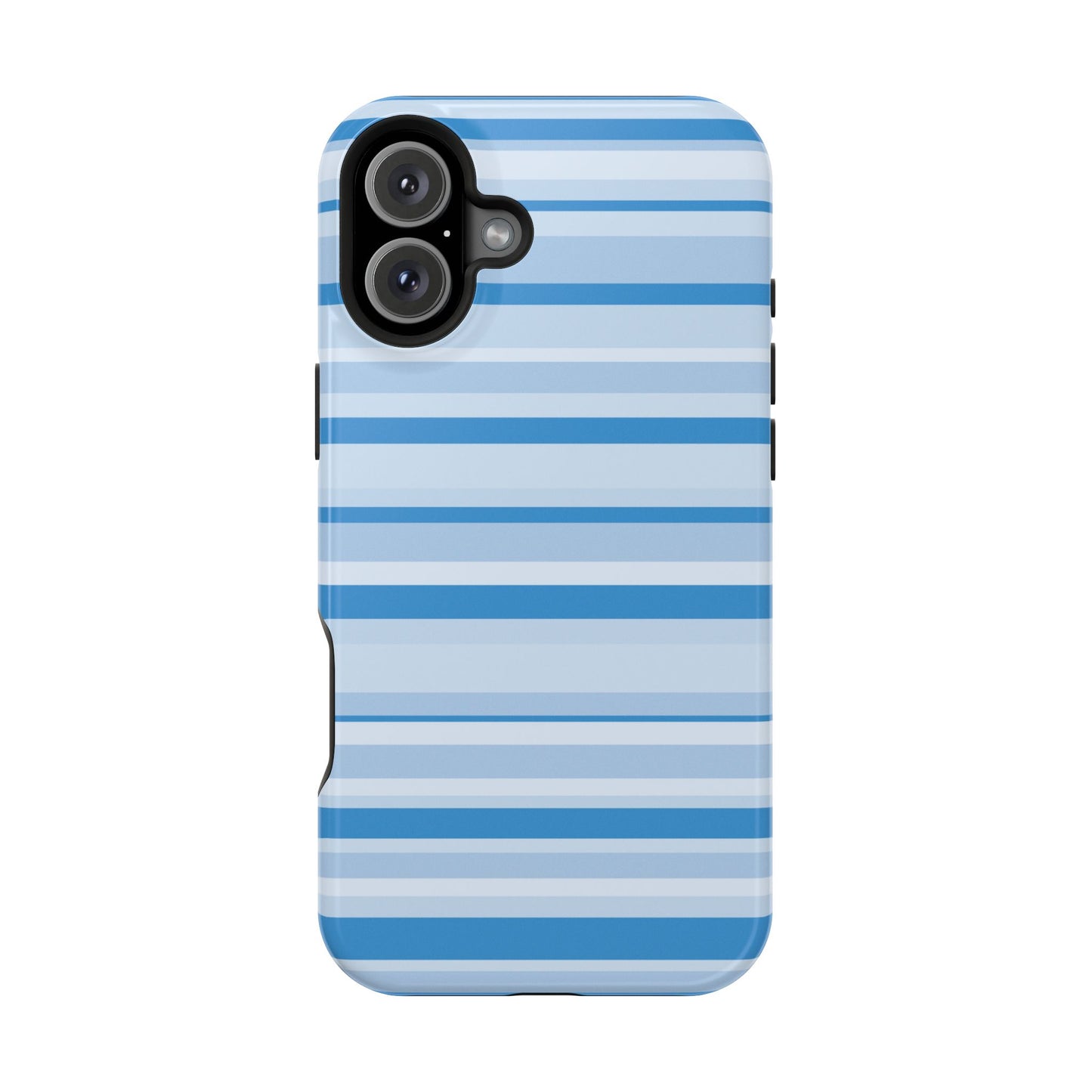 Blue Candy Stripes iPhone Case