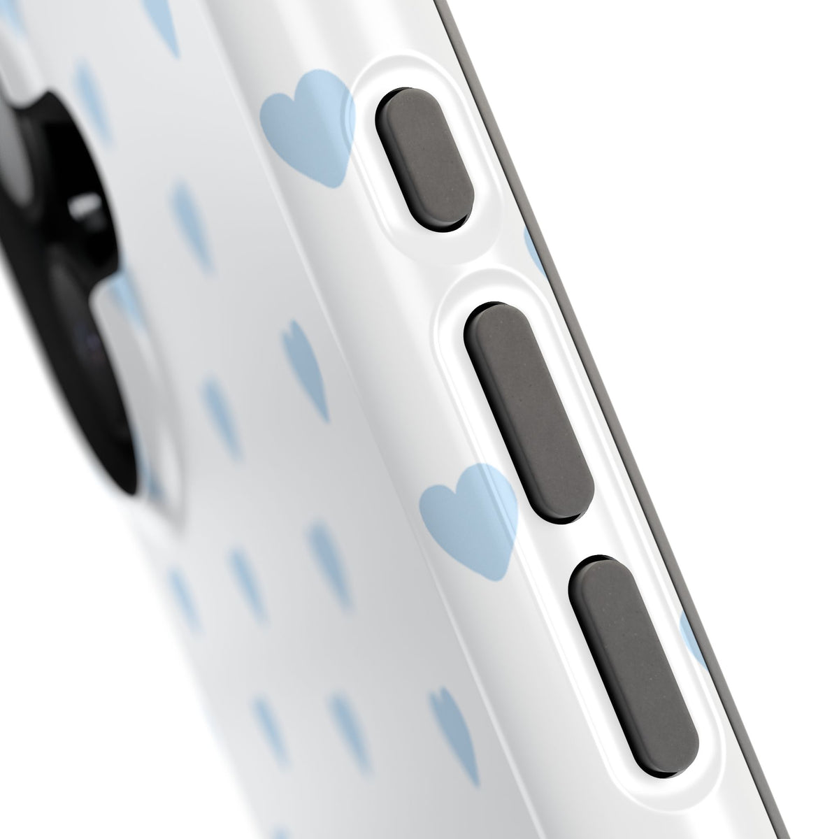 Blue Little Hearts iPhone Case