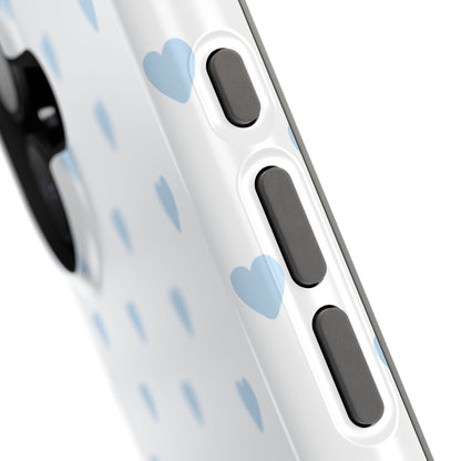 Blue Little Hearts iPhone Case