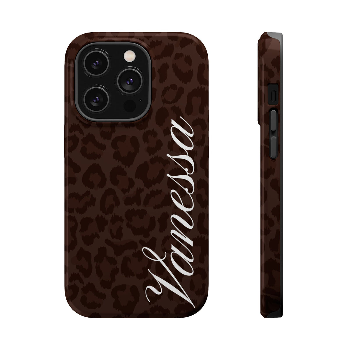 Custom Mocha Leopard iPhone Case