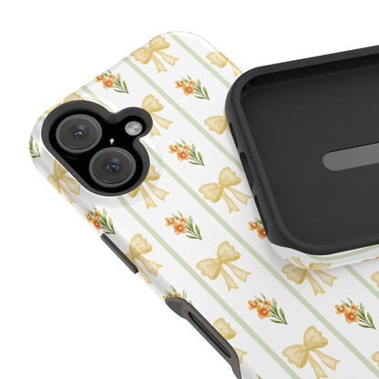 Yellow Bows iPhone Case