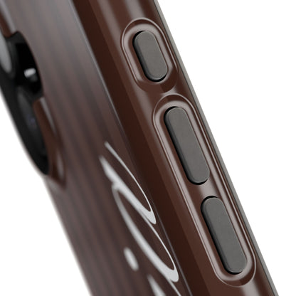 Custom Mocha Stripes iPhone Case