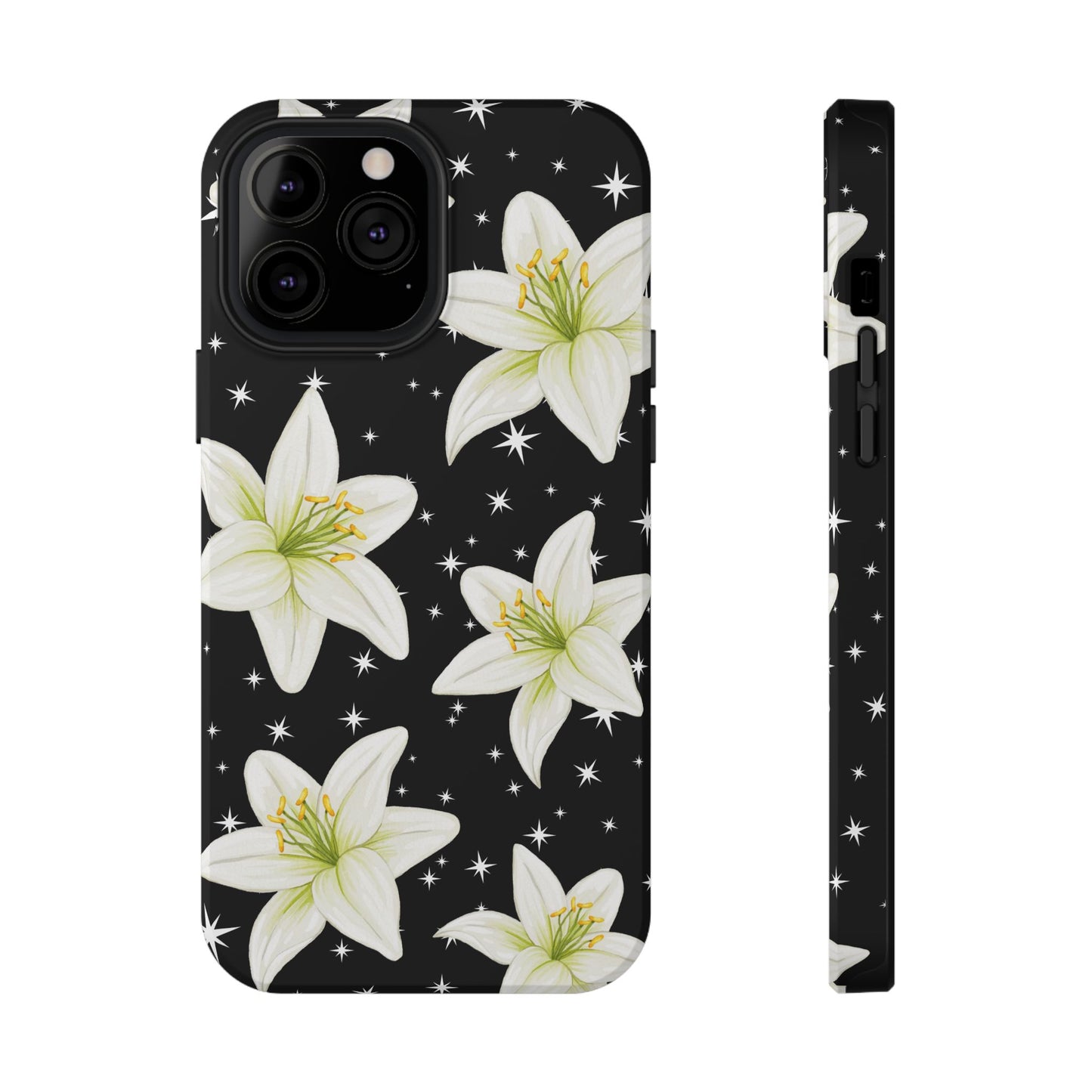 Tiger Lilies & Stars iPhone Case