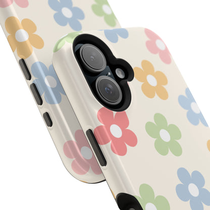 Preppy Retro Flowers iPhone Case