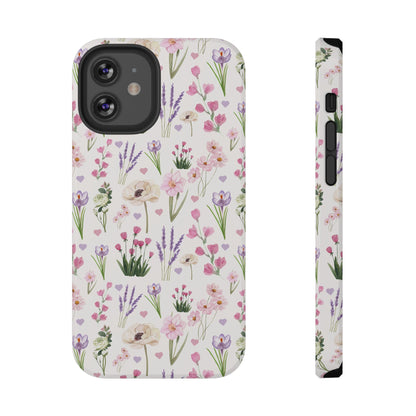 Vintage Purple Floral iPhone Case