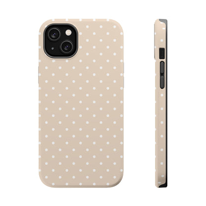 Beige Mini Dots iPhone Case