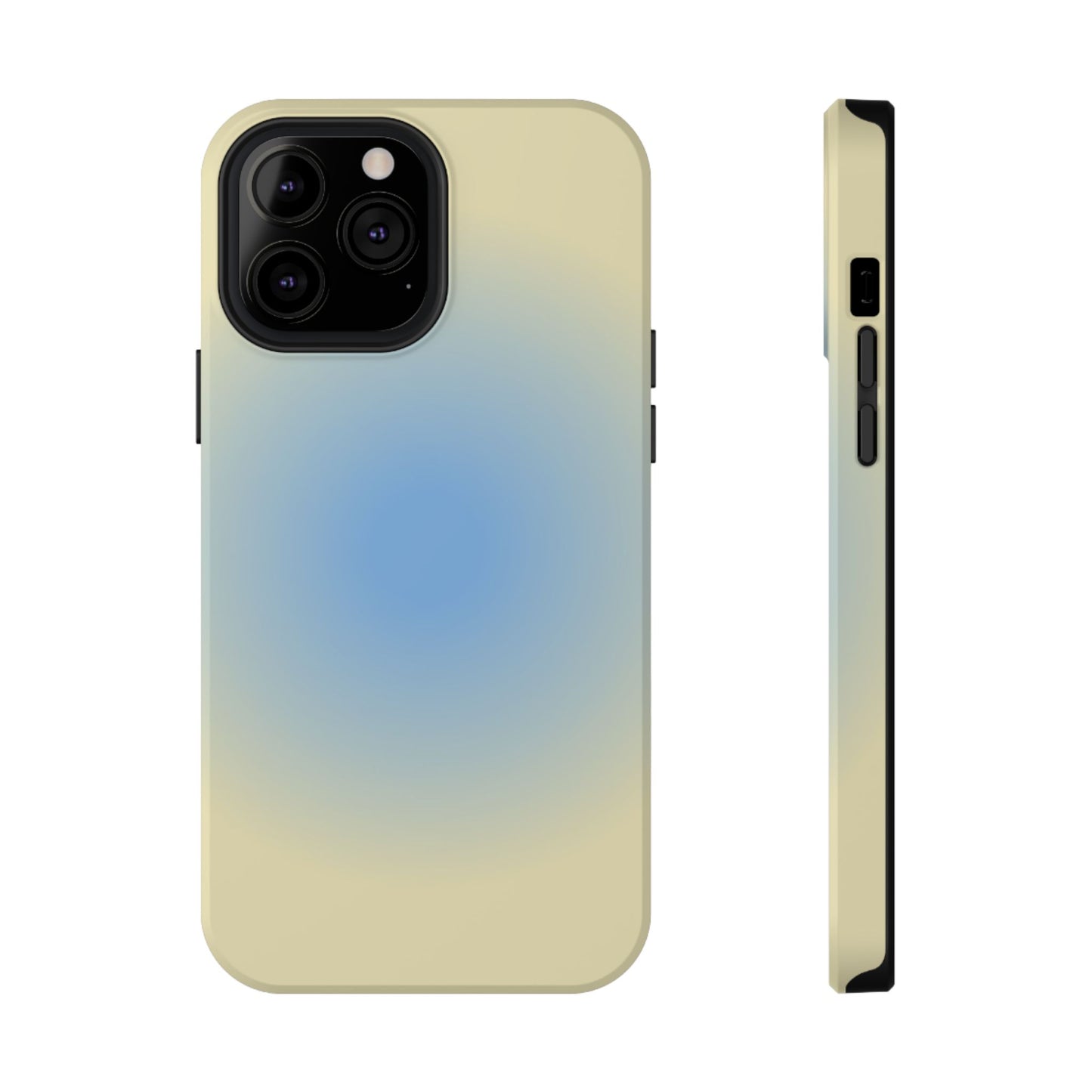 Blue & Yellow Aura iPhone Case