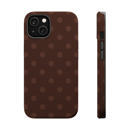 Mocha Polka Dots iPhone Case