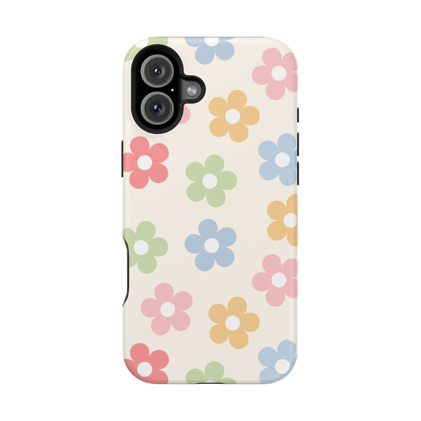 Preppy Retro Flowers iPhone Case