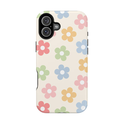 Preppy Retro Flowers iPhone Case