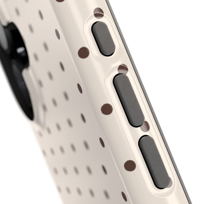 Brown Mini Dots iPhone Case