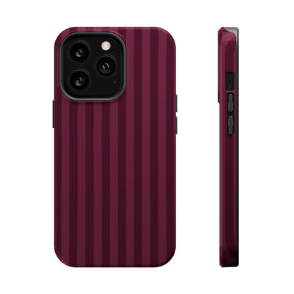 Plum Stripes iPhone Case