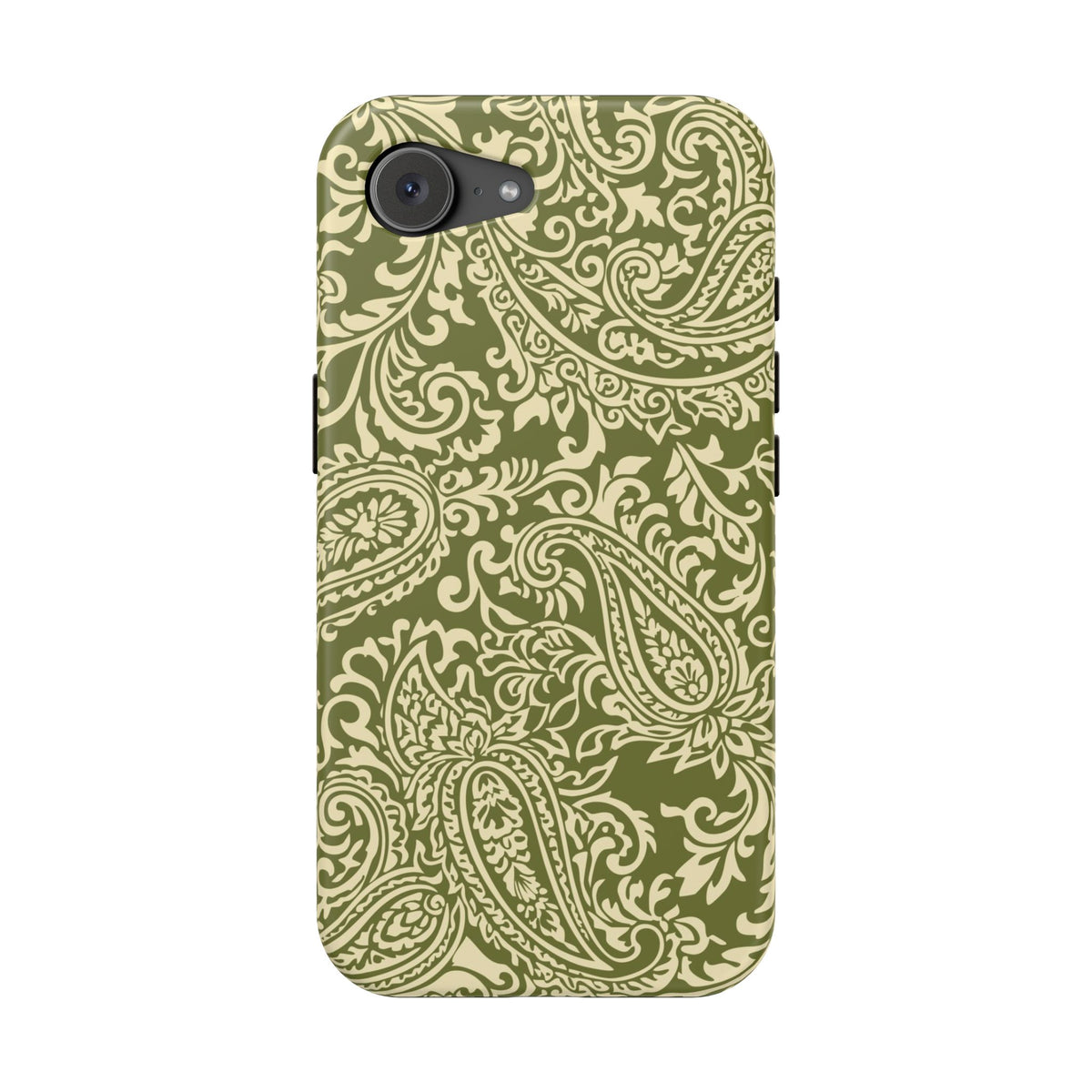 Olive Paisley iPhone Case