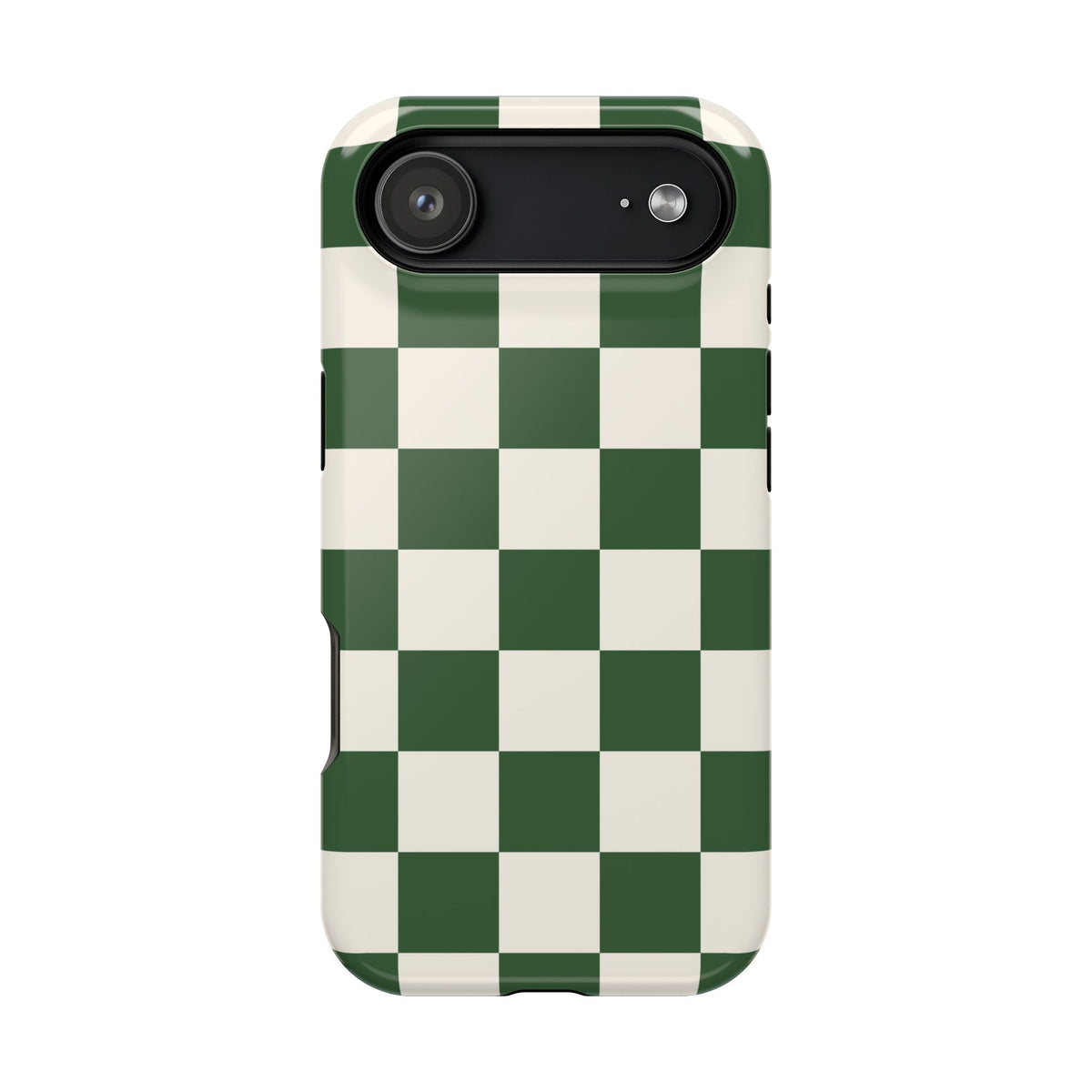 Green Checkered iPhone Case