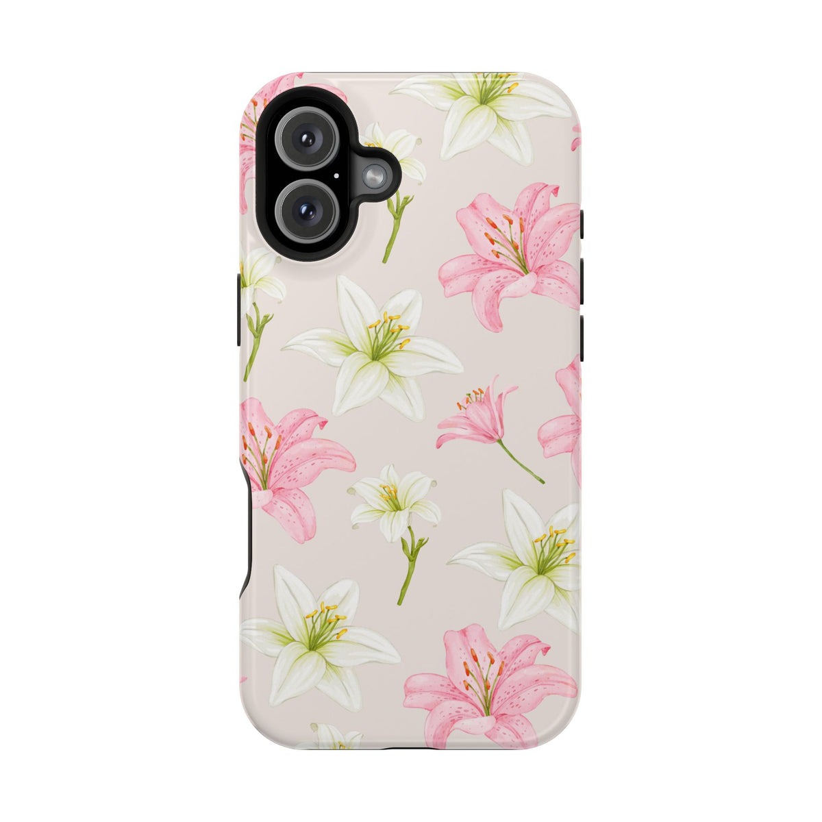 Beige Tiger Lily iPhone Case from Stella Cases