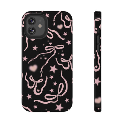 Black Cosmic Bows iPhone Case from Stella Cases