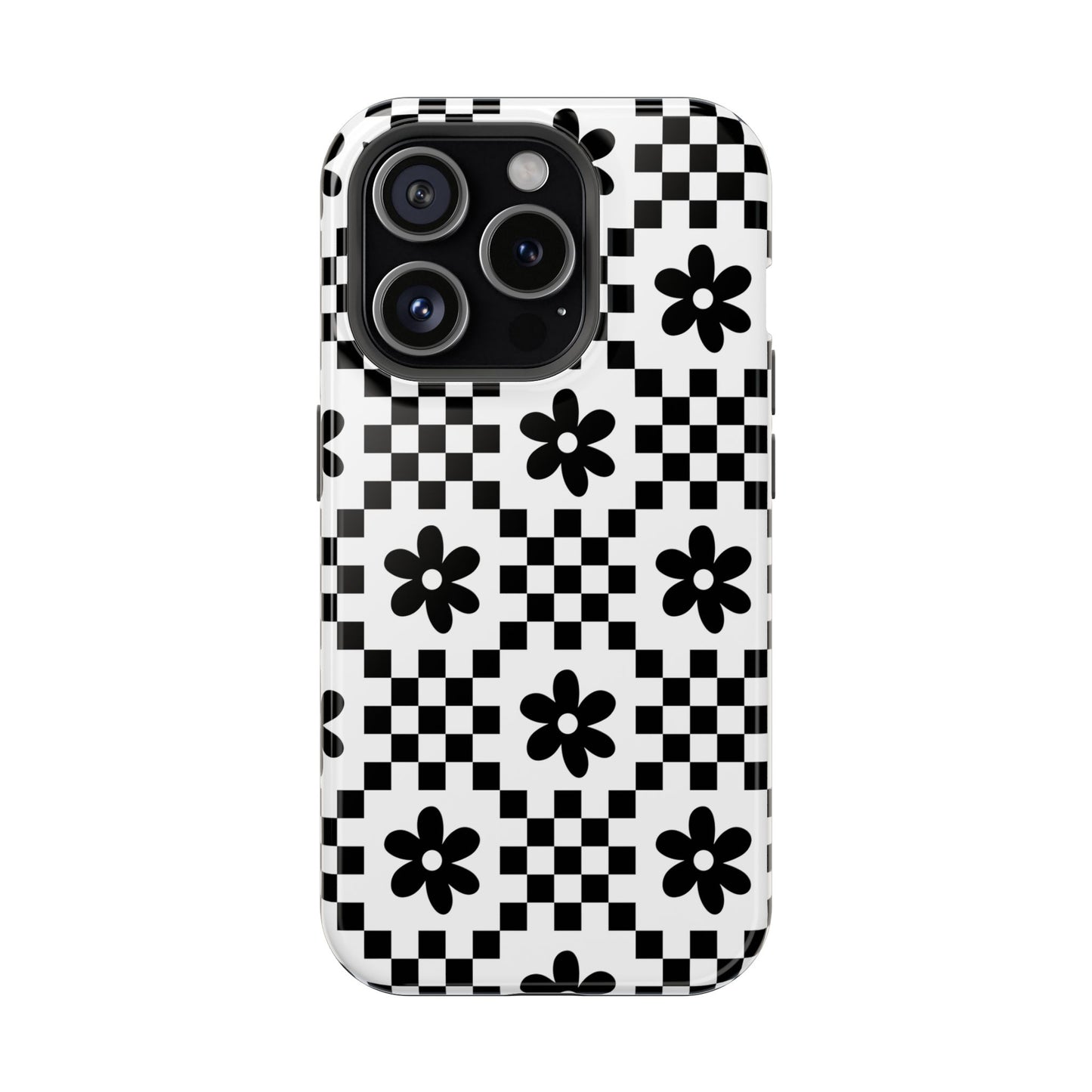 Monochrome Daisy iPhone Case