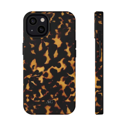 Custom Initials Tortoise iPhone Case