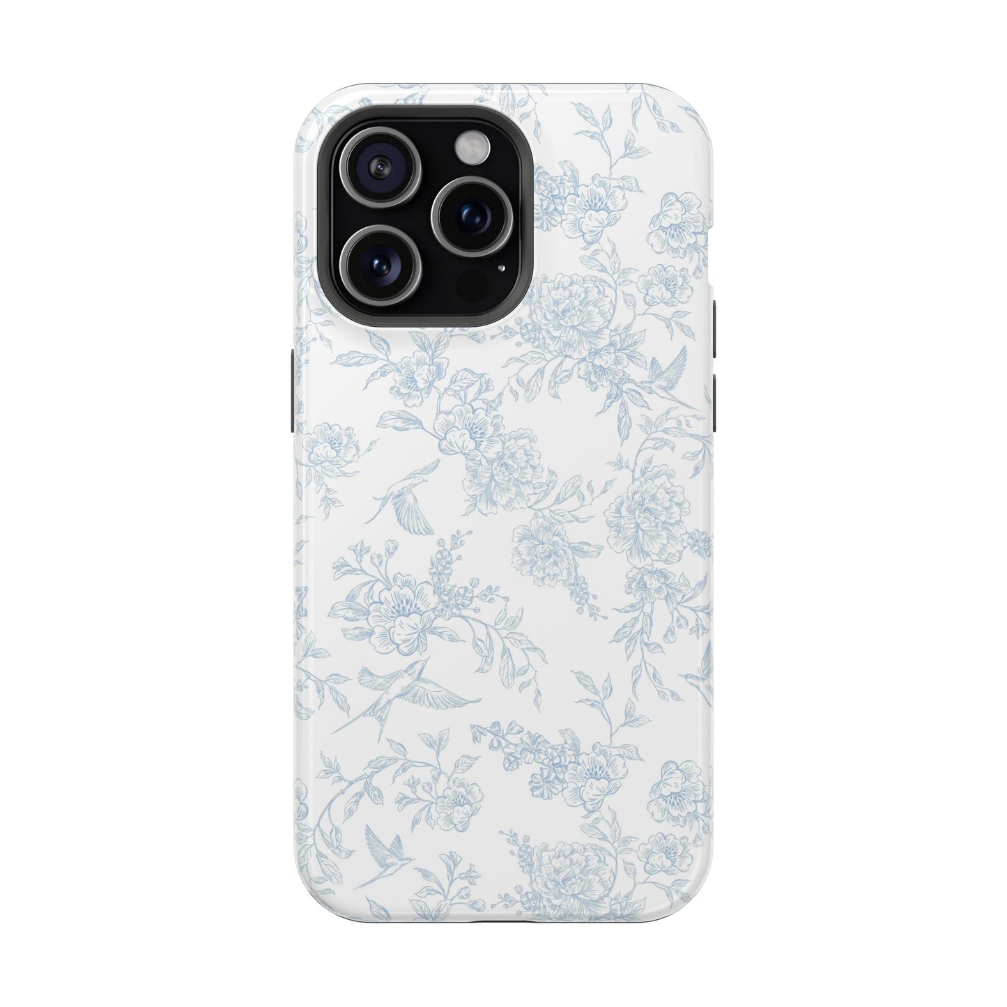 French Blue Toile iPhone Case