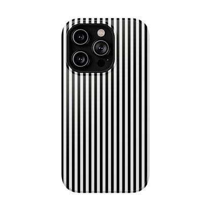 Black Pinstripes iPhone Case