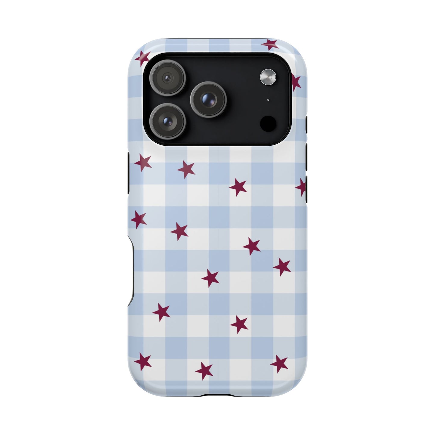 Mulberry Gingham iPhone Case