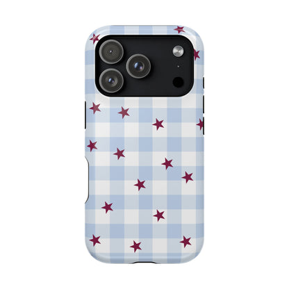 Mulberry Gingham iPhone Case