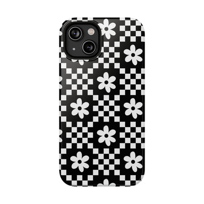 Checkerboard Daisy iPhone Case from Stella Cases