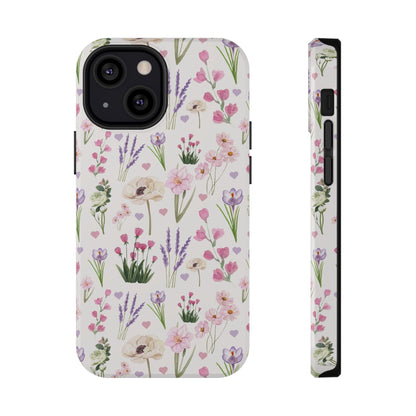 Vintage Purple Floral iPhone Case