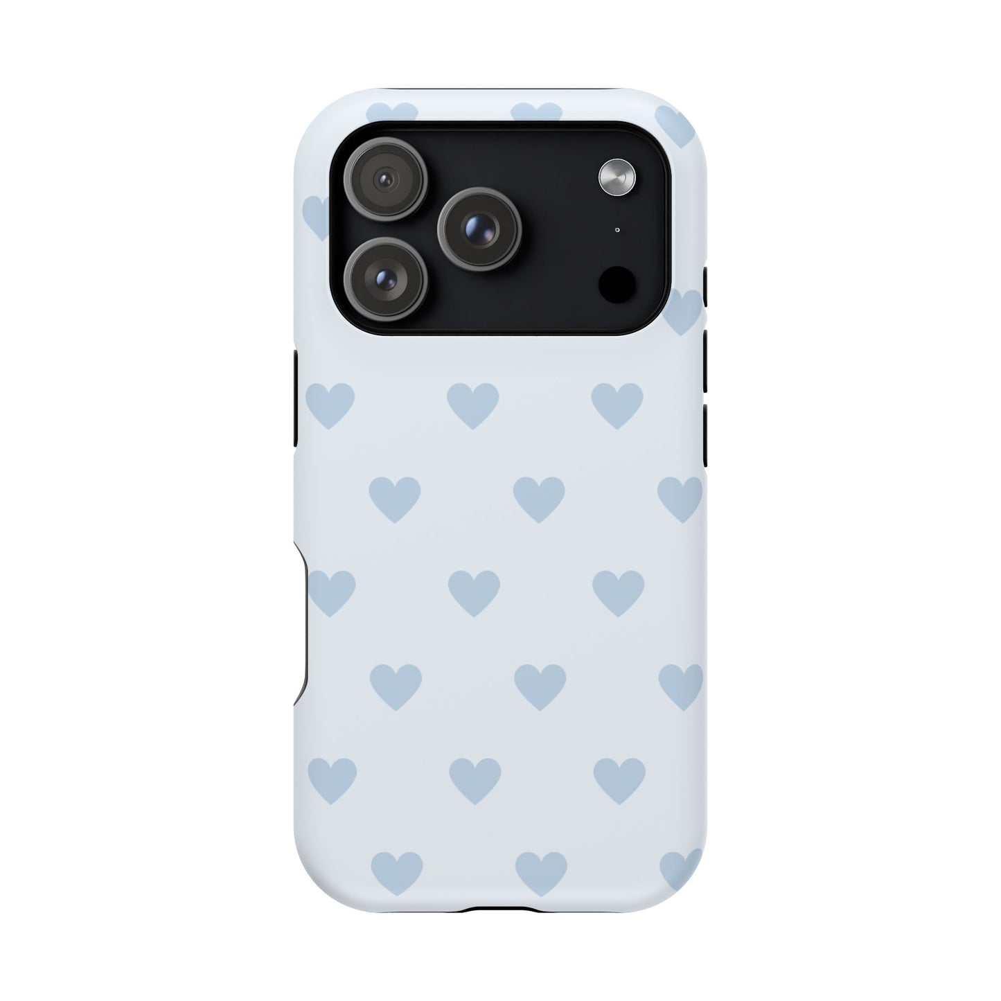 Light Blue Hearts iPhone Case