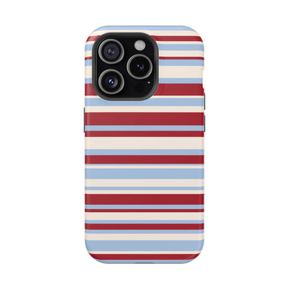 Cherry Soda Stripes iPhone Case