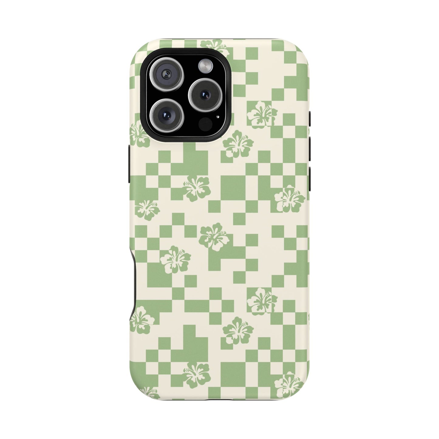 Green Hibiscus iPhone Case