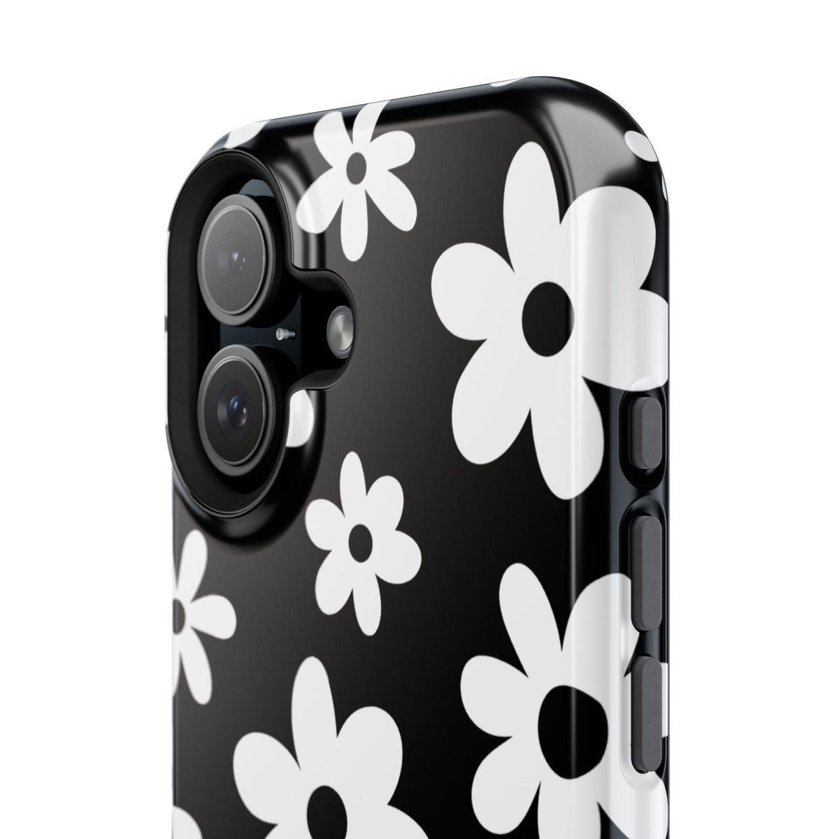 Black Flower Power iPhone Case