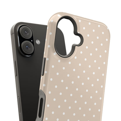 Beige Mini Dots iPhone Case