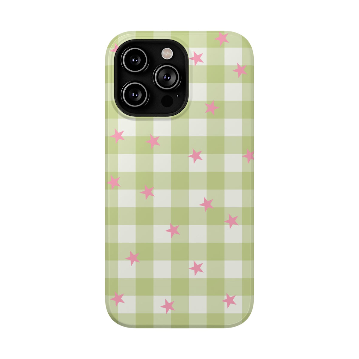 Lucky Star Gingham iPhone Case