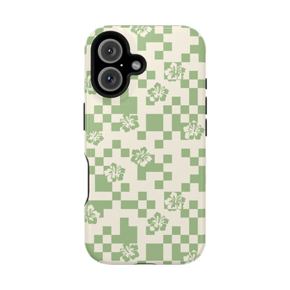 Green Hibiscus iPhone Case