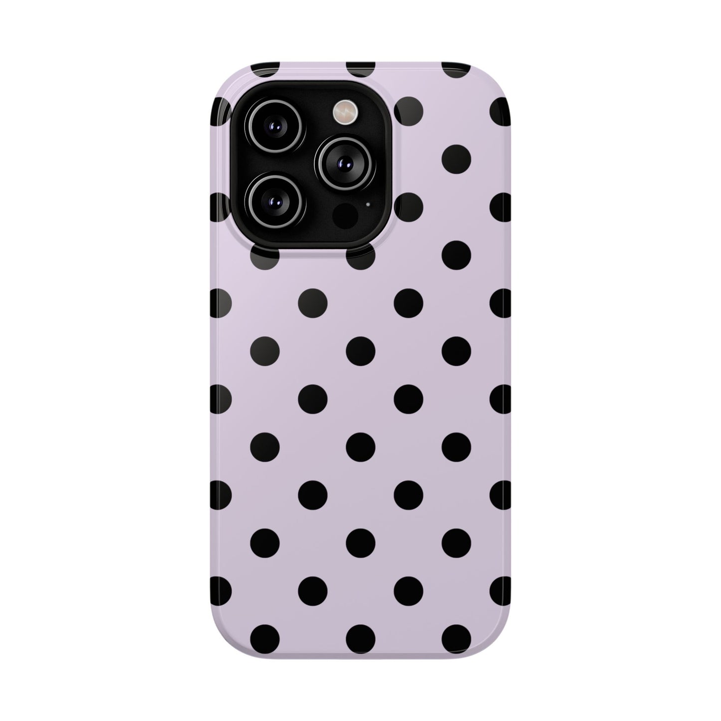 Lilac Polka Dots iPhone Case