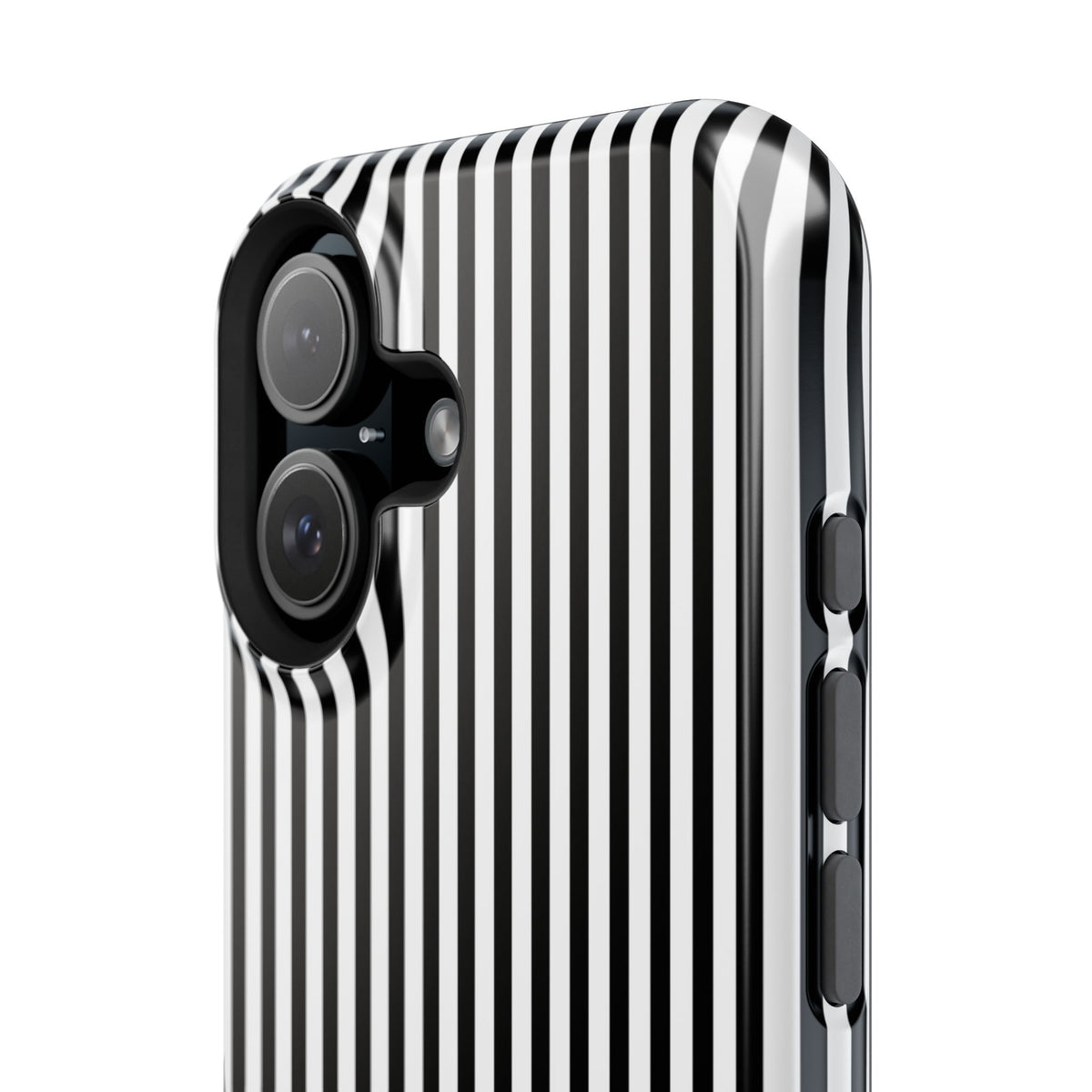 Black Pinstripes iPhone Case
