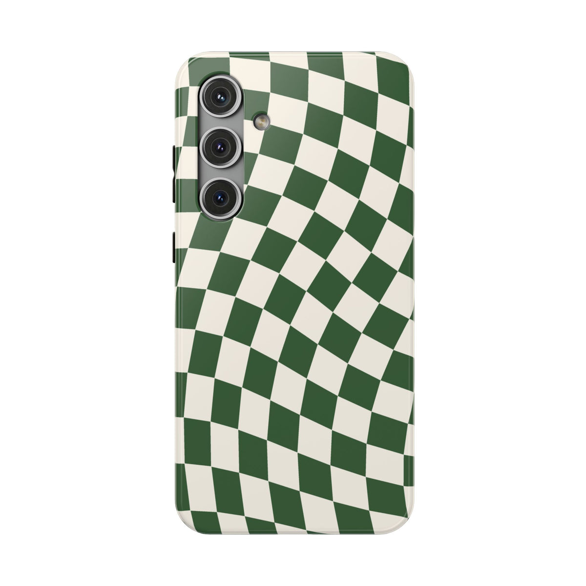 Green Wavy Checkered Samsung Case