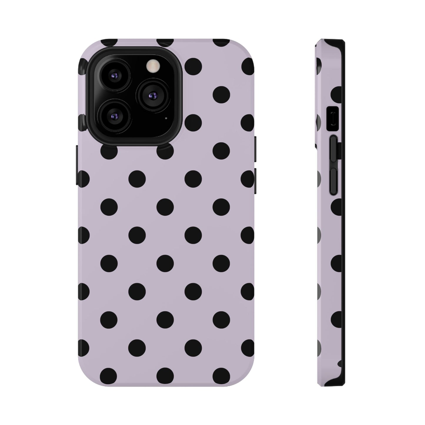 Lilac Polka Dots iPhone Case
