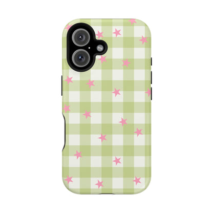 Lucky Star Gingham iPhone Case