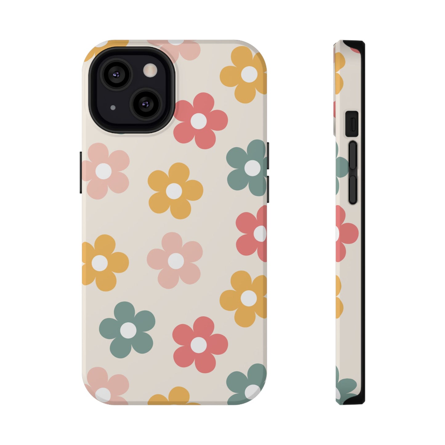 Boho Retro Flowers iPhone Case