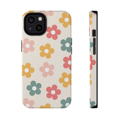 Boho Retro Flowers iPhone Case