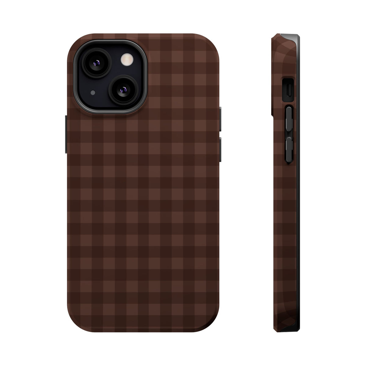 Brown Gingham iPhone Case