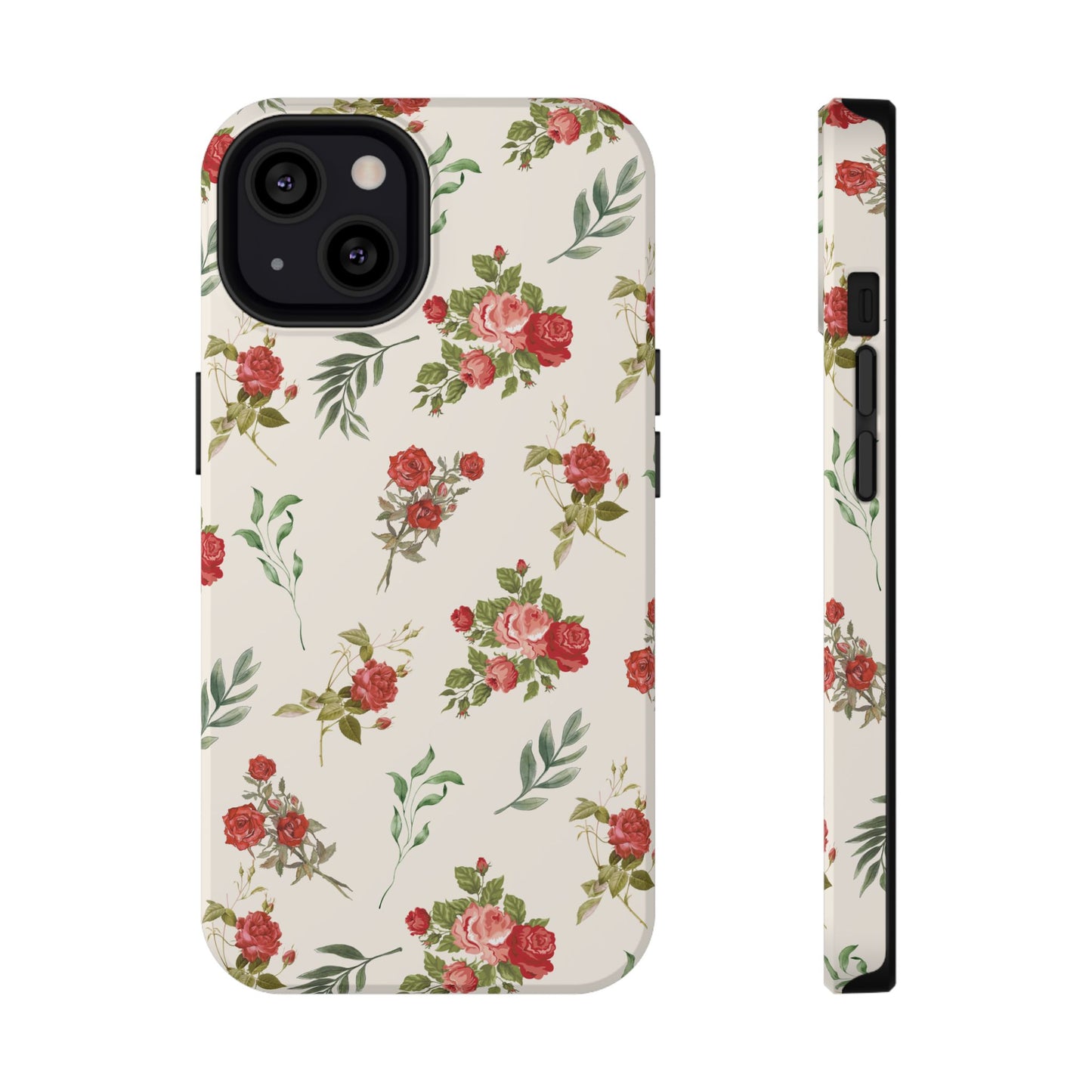 Red Vintage Roses iPhone Case