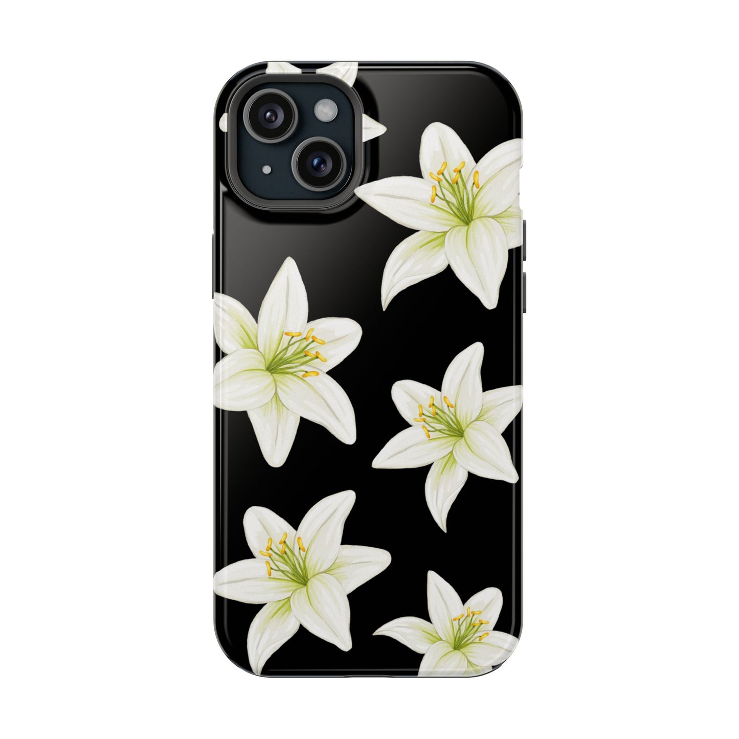 Black Tiger Lily iPhone Case