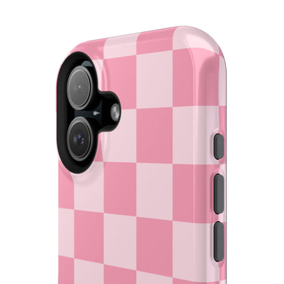 Pink Candy Checkered iPhone Case from Stella Cases